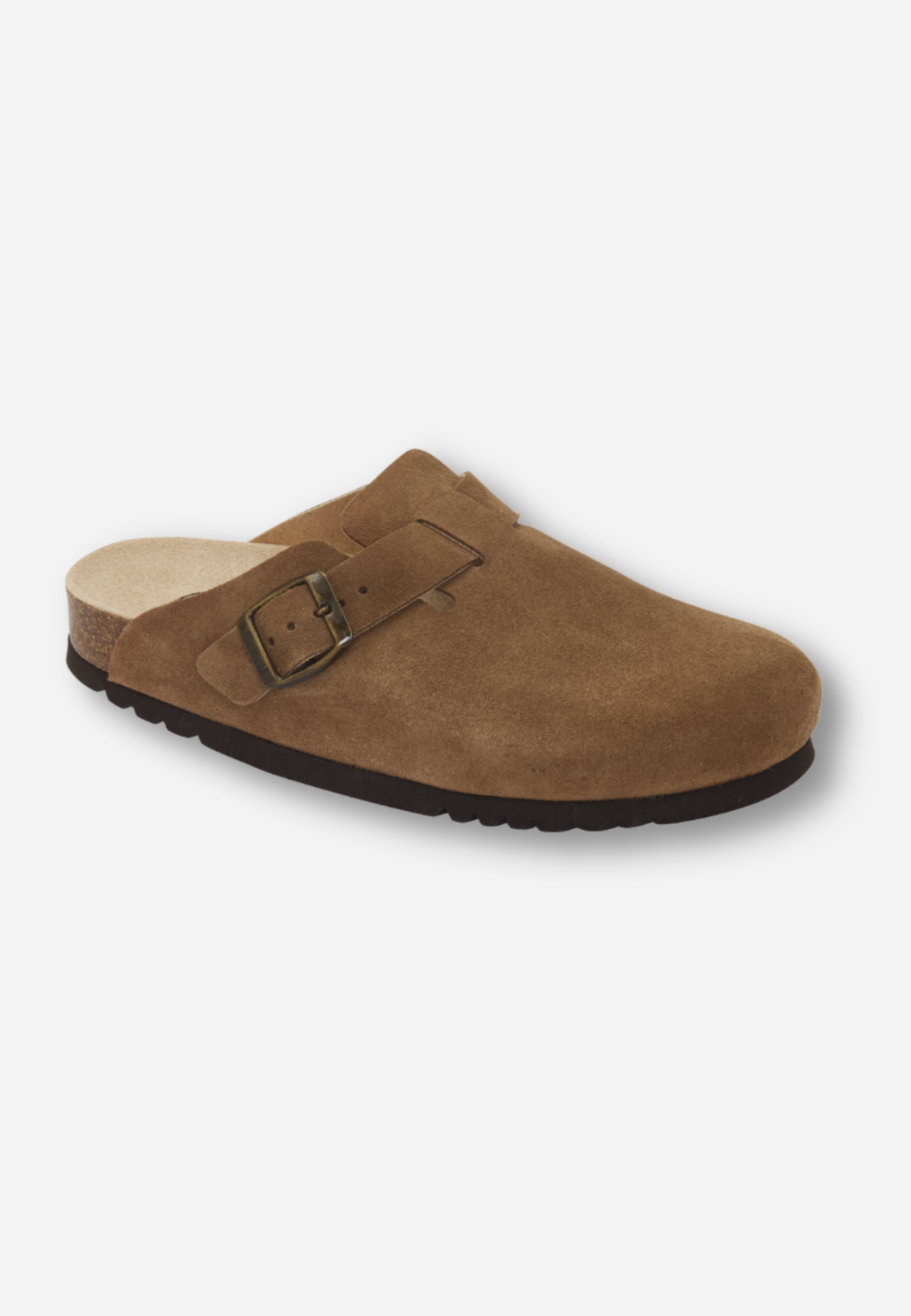 SL SUEDE TAUPE CLOGS - TAUPE – badstorelyngby