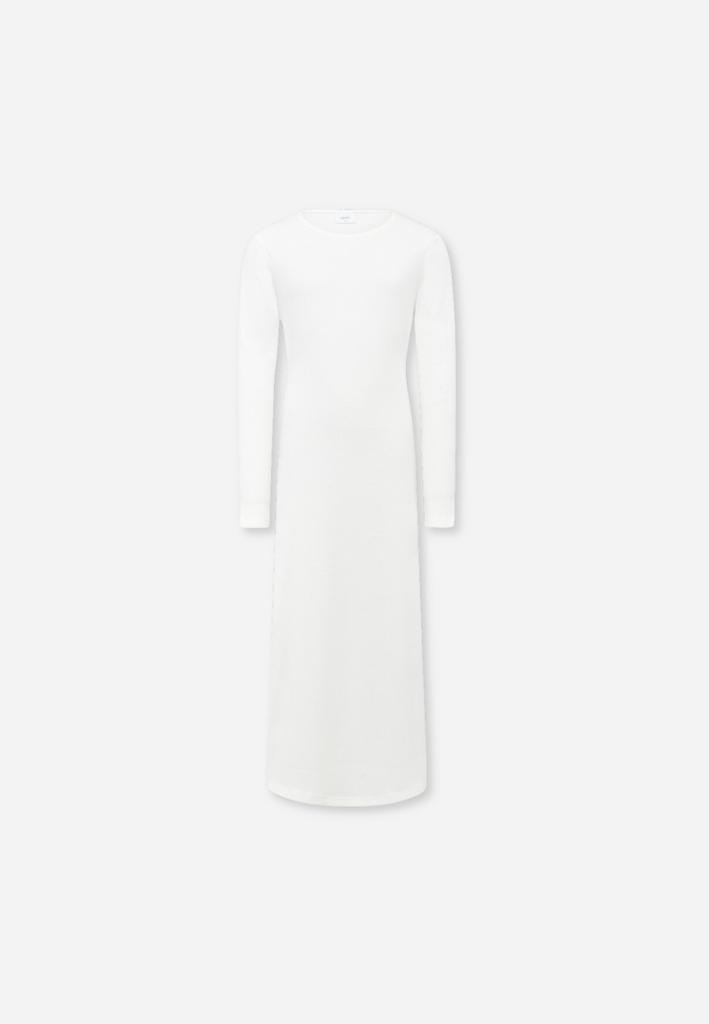 MALIS RIB DRESS - WHITE