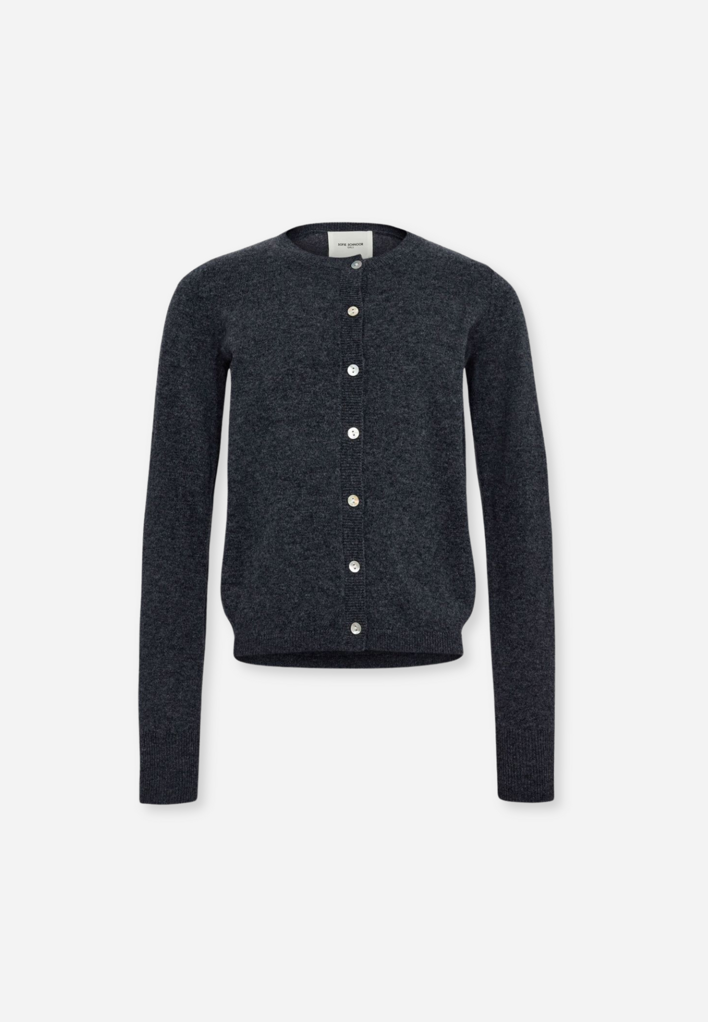 CARDIGAN - DARK GREY MELANGE