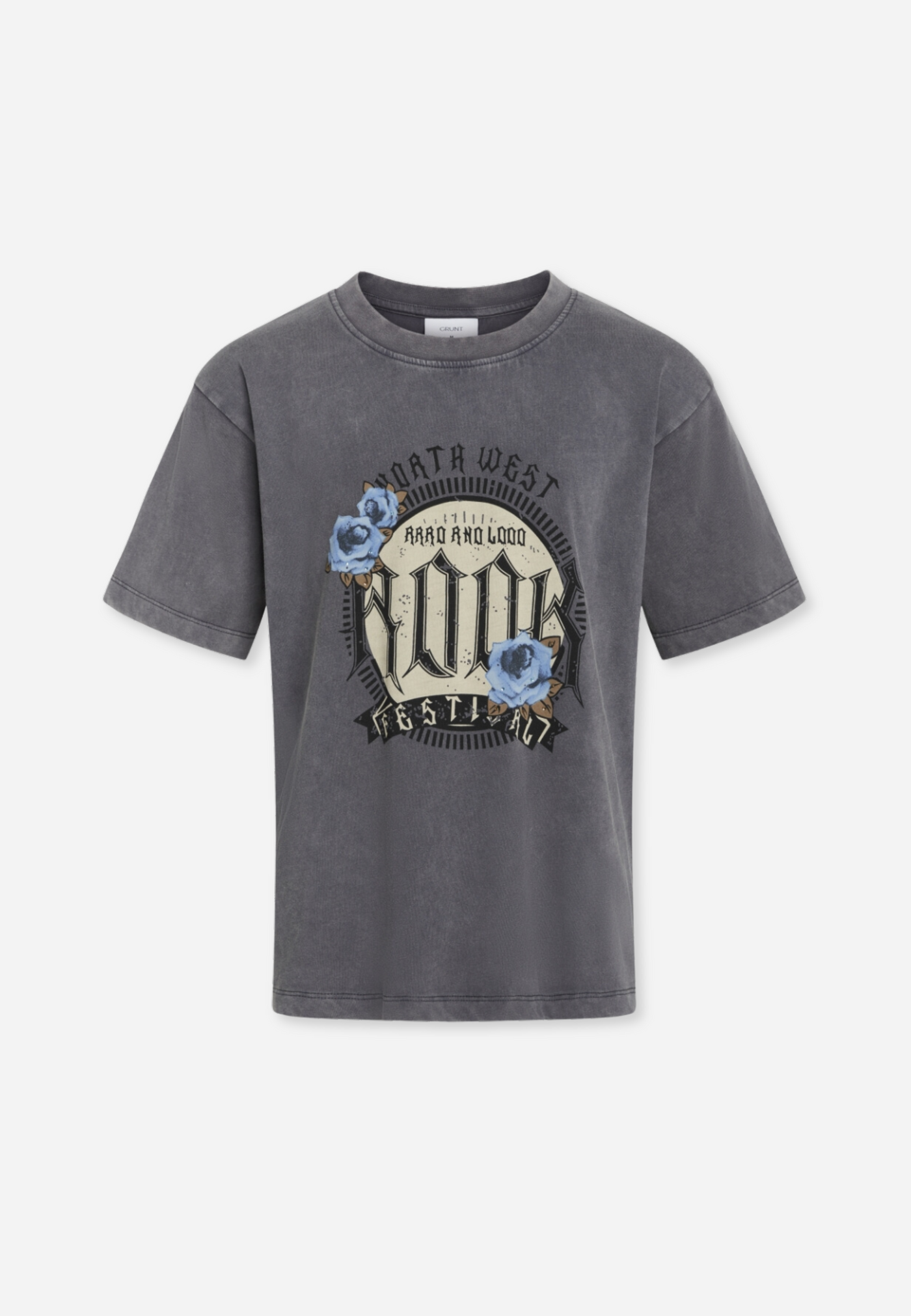 BARDIA TEE - WASHED GREY