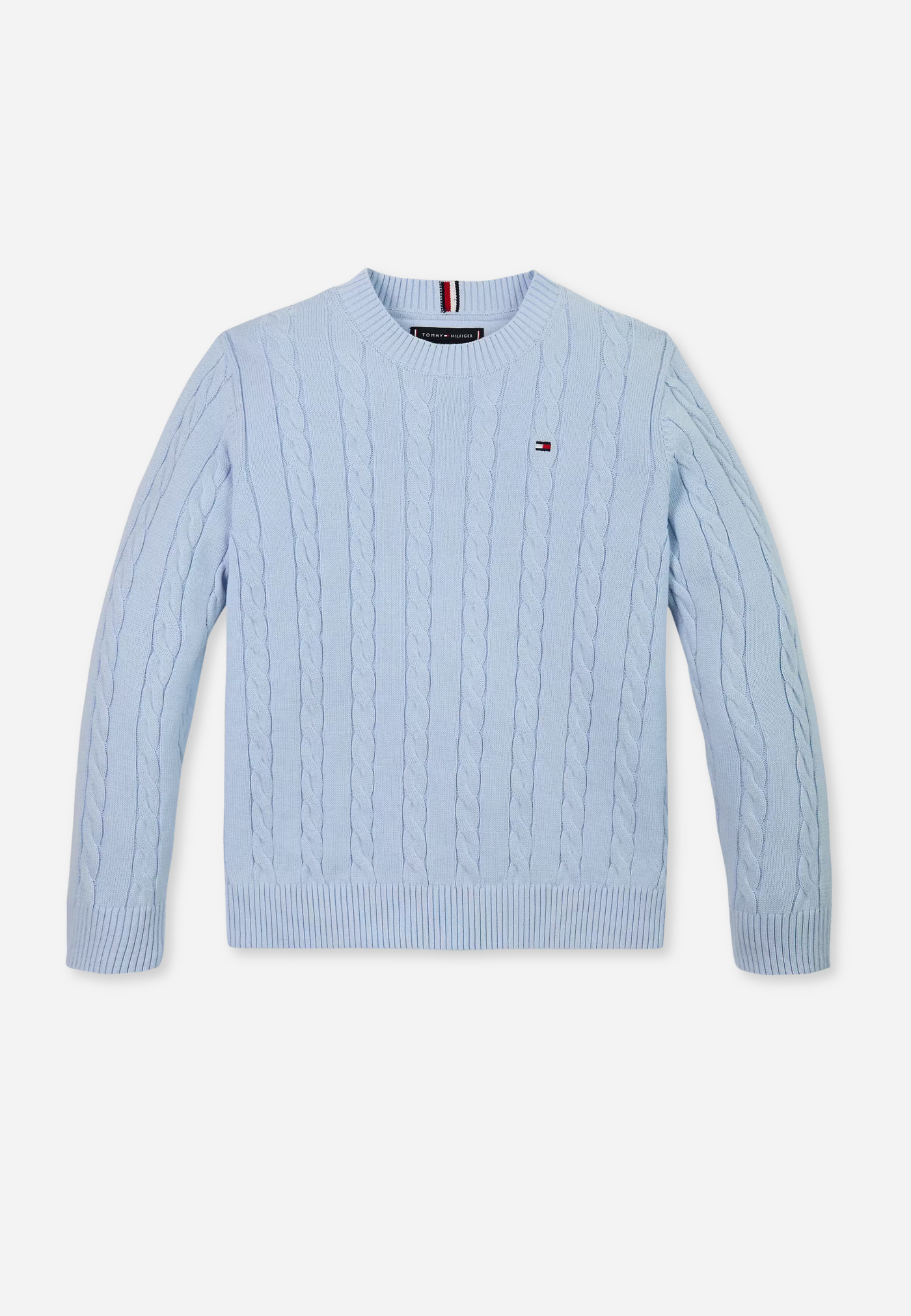 CREW NECK COTTON - BREEZY BLUE