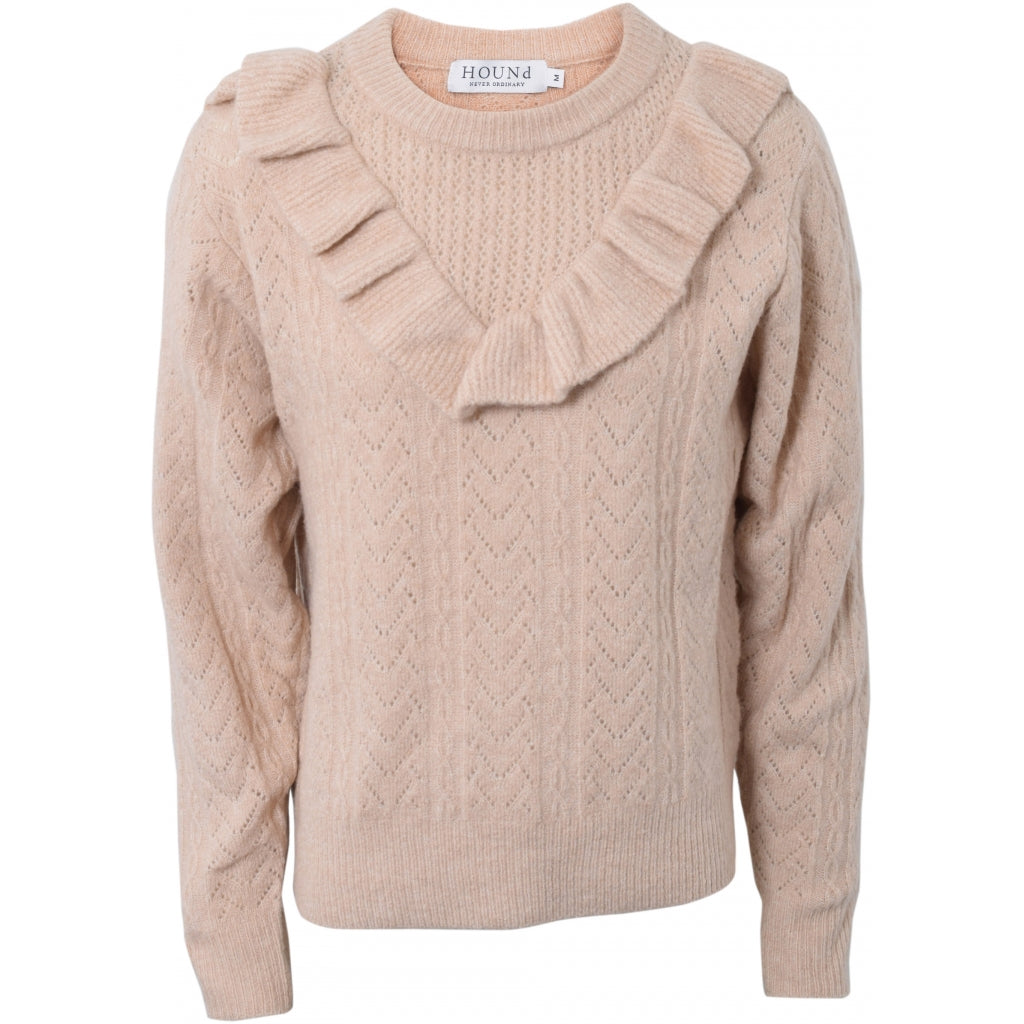 Ruffle knit - creme