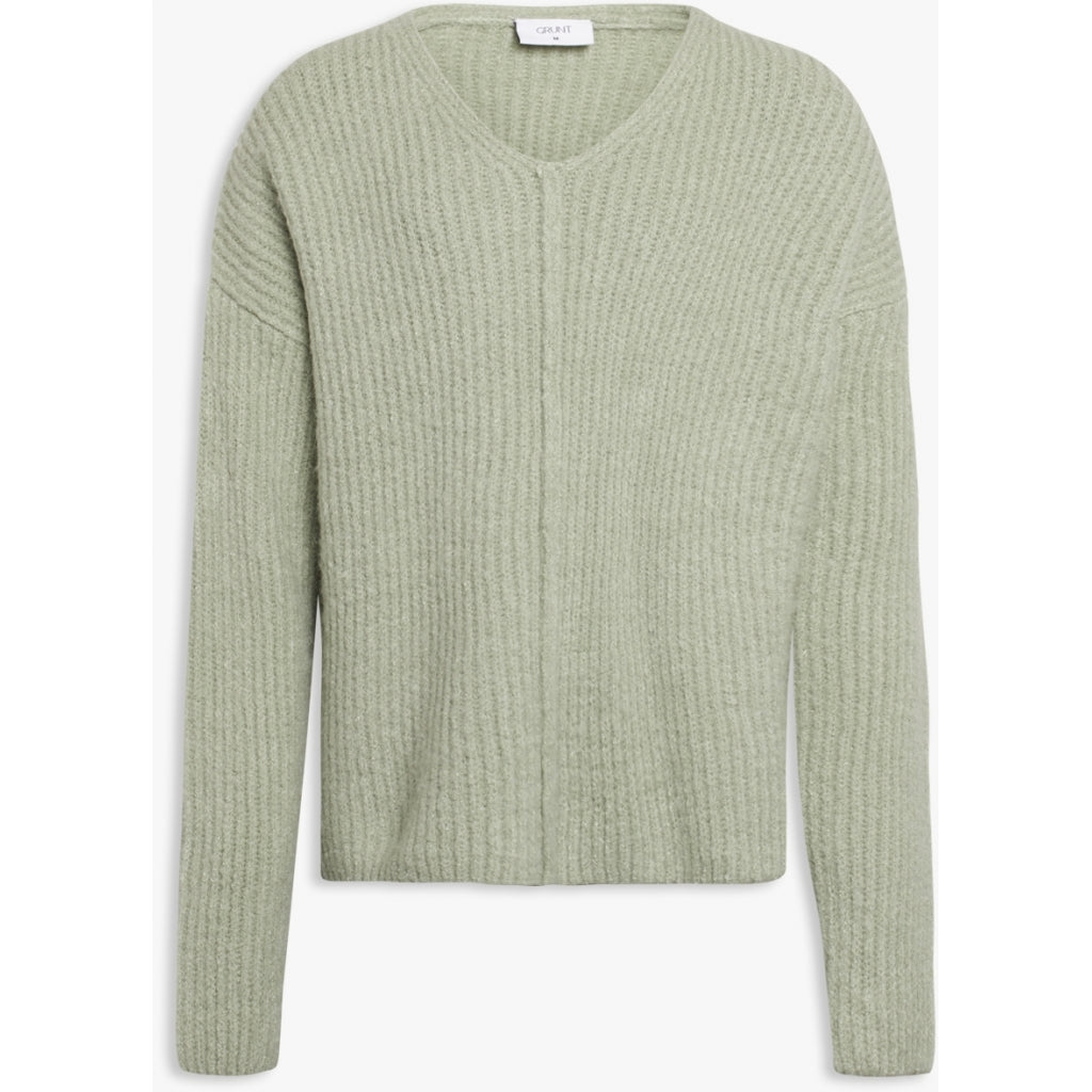 Define V-neck knit - pastel green