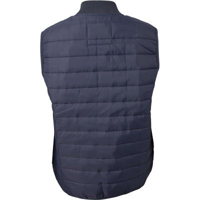 QUILTED DOWN VEST - GREY