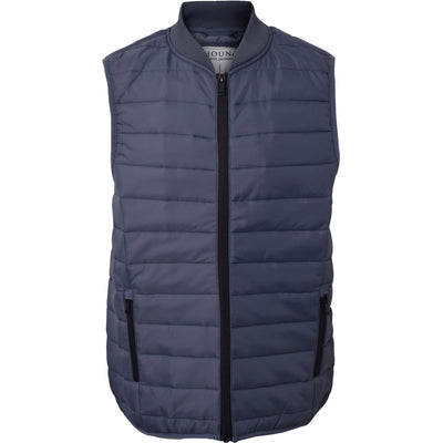 QUILTED DOWN VEST - GREY