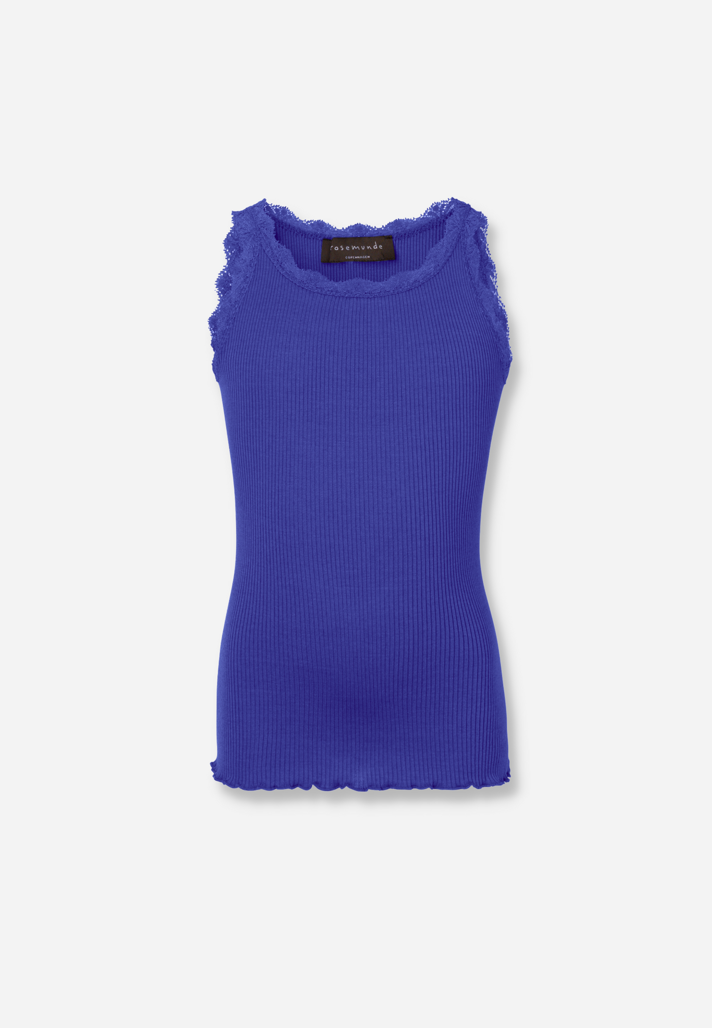 SILK TOP W/ LACE - VERY BLUE