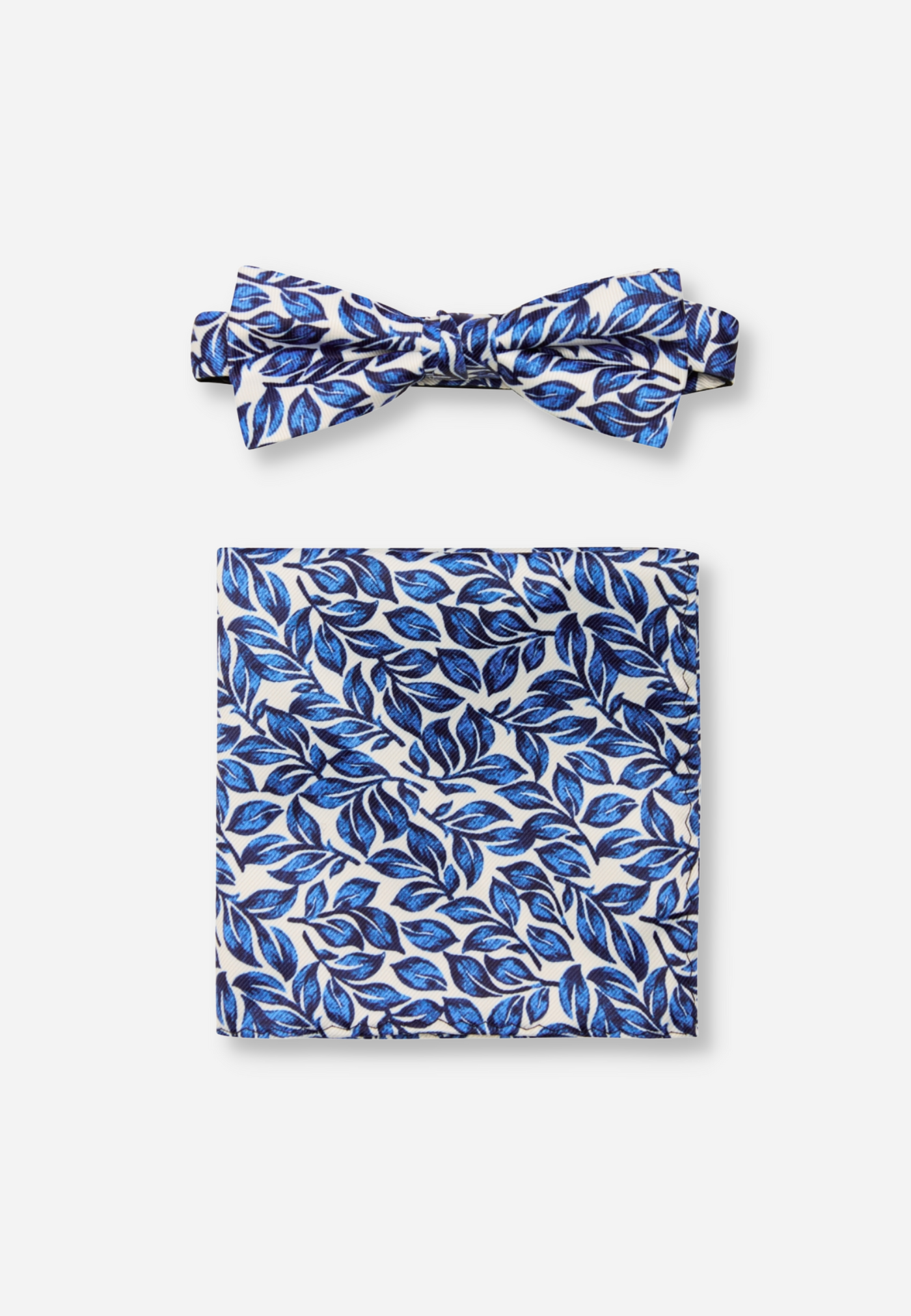 OUR LEAF BOW TIE - BLUE FLOWER